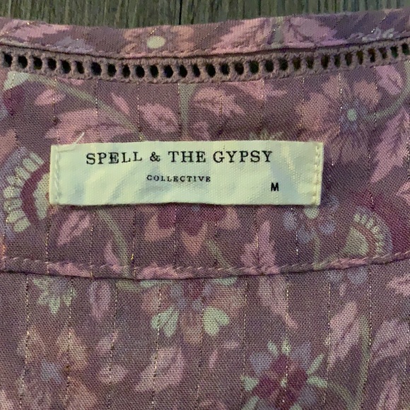 Spell Dahlia Playsuit in Mulberry - Picture 13 of 14